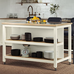 Open Kitchen Island With Breakfast Bar