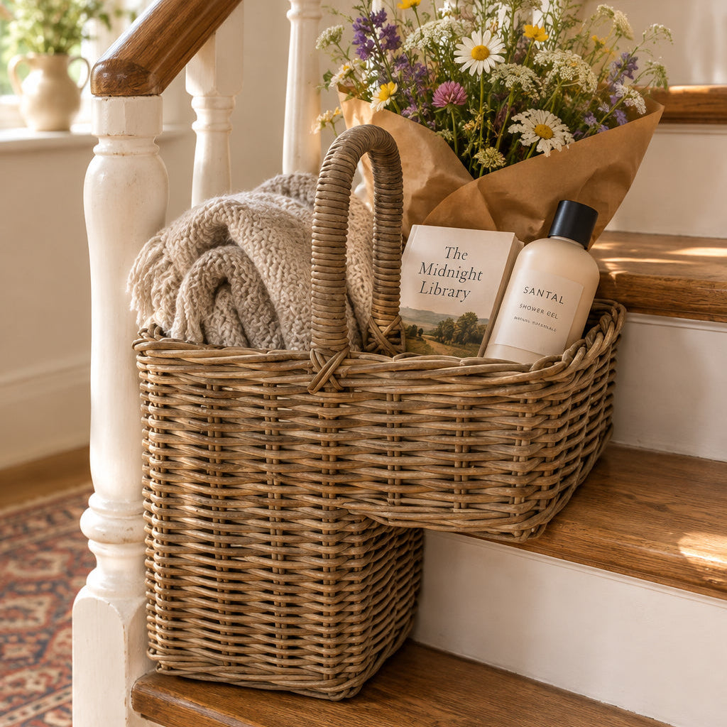 Rattan Stair Basket Square