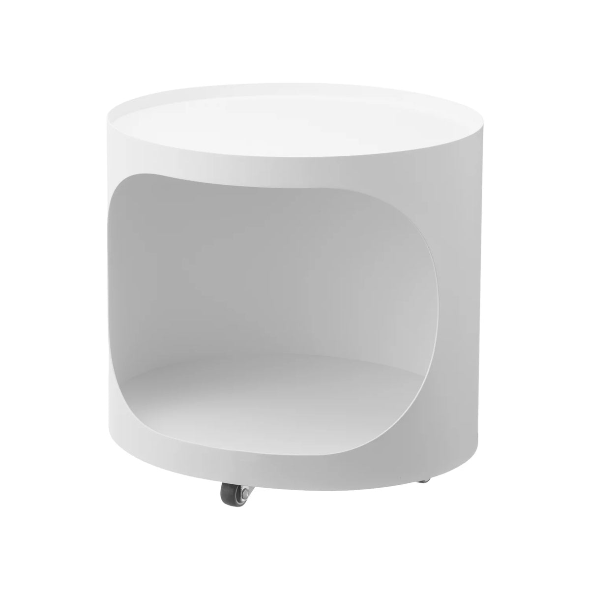 Side Table with Hidden Storage & Castors