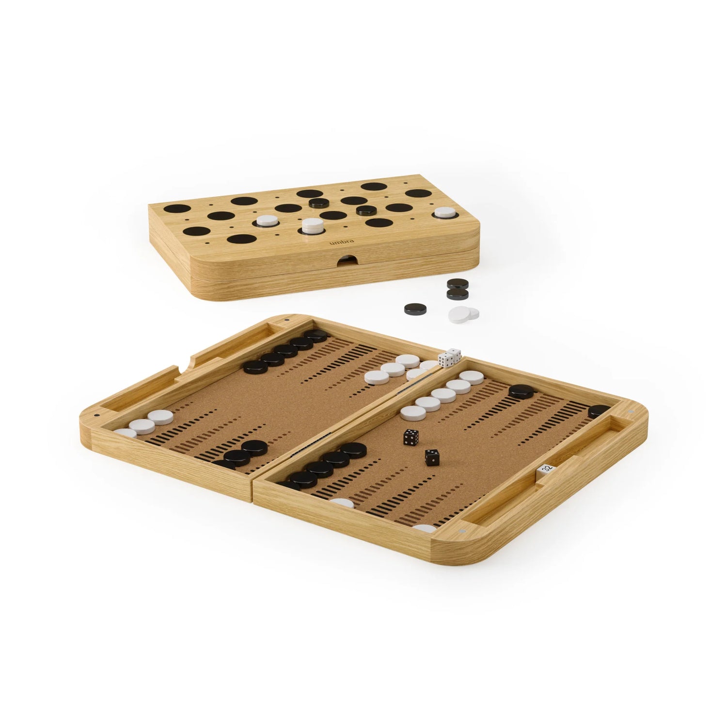 Blitz Backgammon & Draughts Set