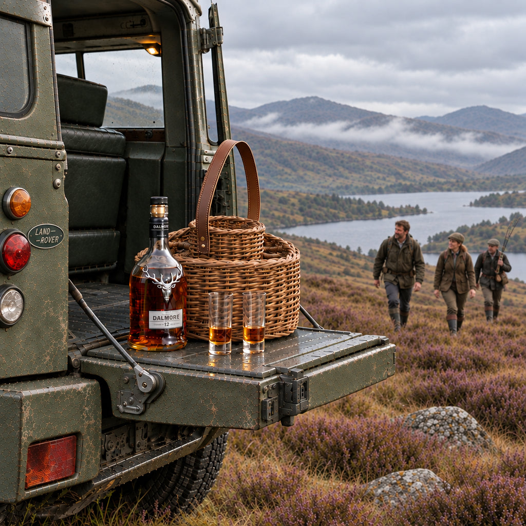 Round Whisky Celebration Carrier with 8 Glasses