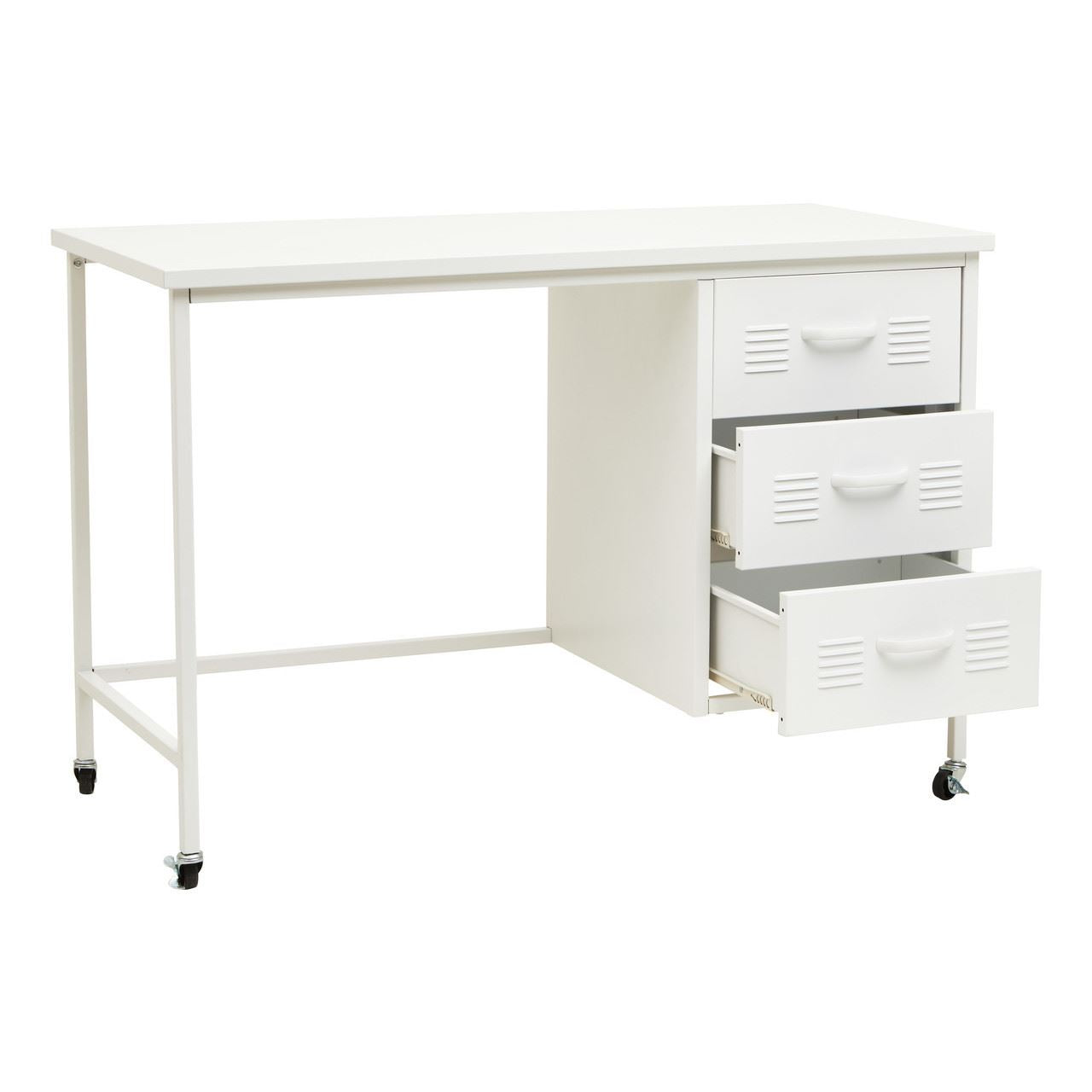Retro Locker Desk on Castors - Scholar