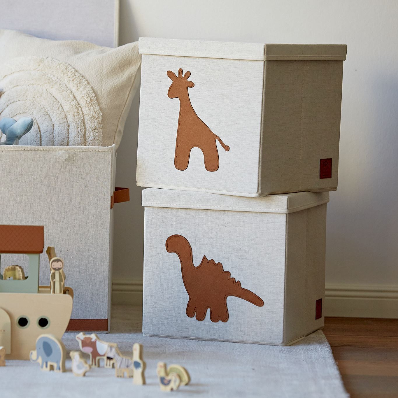 Lidded Storage Cube - Animal