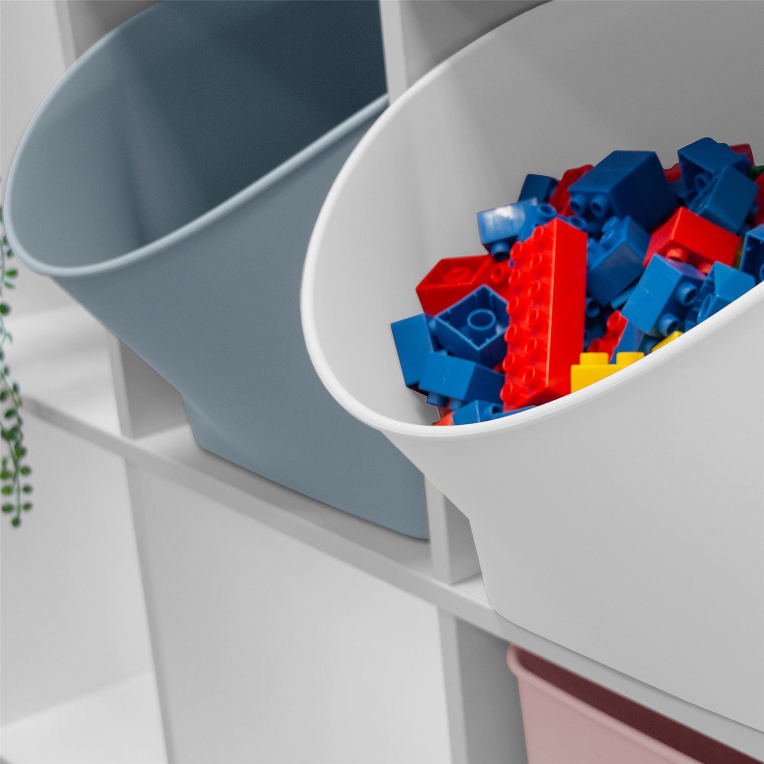 Toy Box with Scooped Opening