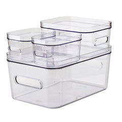 Stacking Lidded Fridge Storage Box Bundle - Not A Boring Box APFE