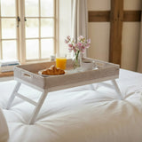 Rattan Breakfast Tray with Legs