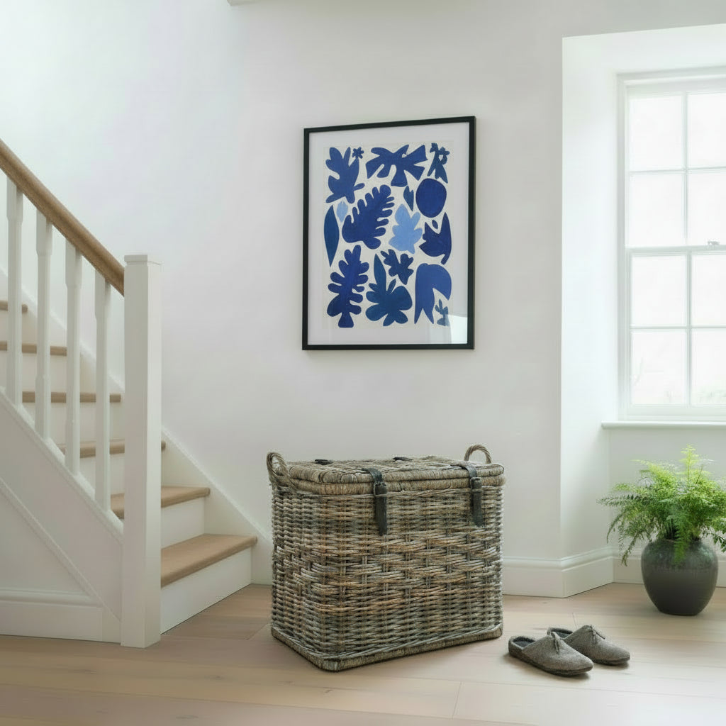 Large Handmade Rattan Chest