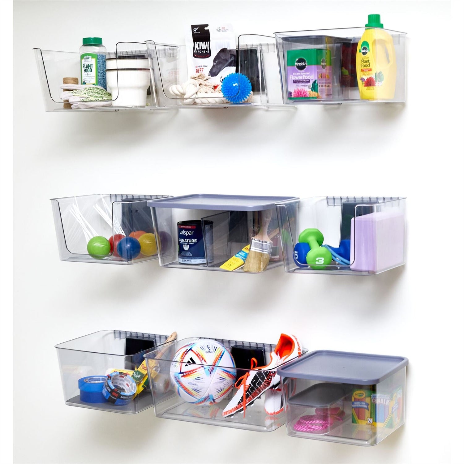 WallSpace Wall Mounted Open Front Storage Bin - Medium