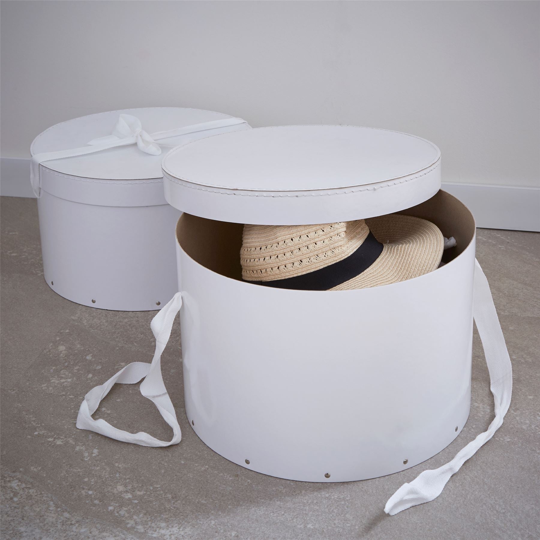 Set Of 2 Hat Boxes – Not A Boring Box