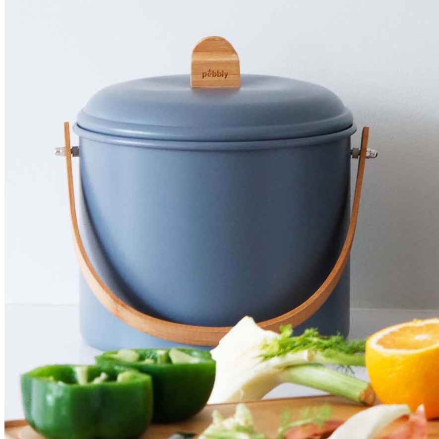 Compost Bucket with Bamboo Handle