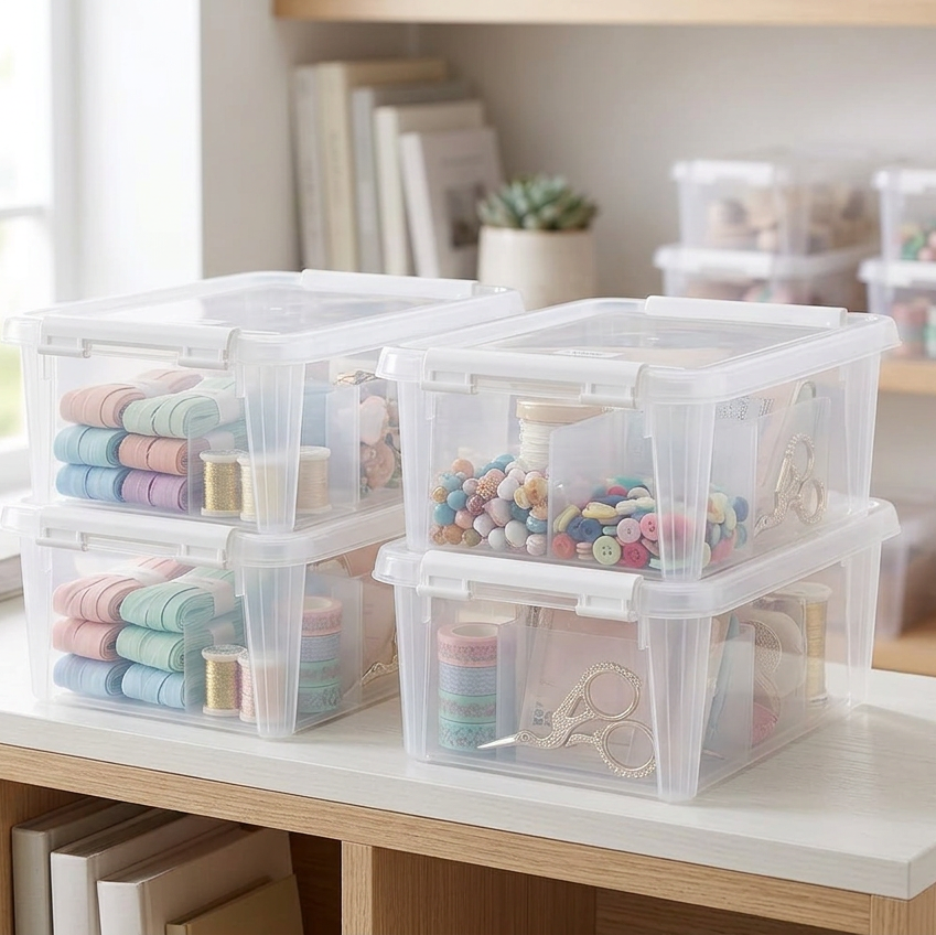 Multi Pack of 8 SmartStore™ 4L Plastic Storage Boxes
