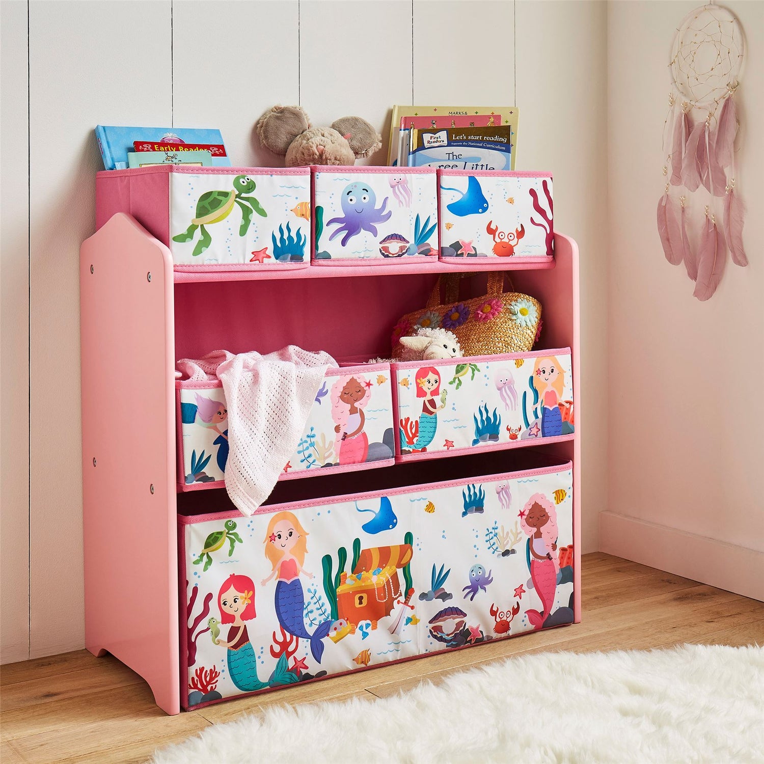 Children's 3 Tier Storage Unit - Mermaid