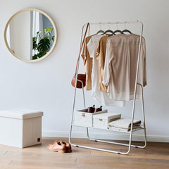 Freestanding Garment Rail With Shelf