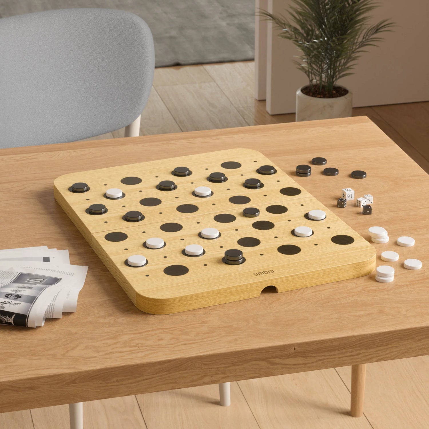 Blitz Backgammon & Draughts Set