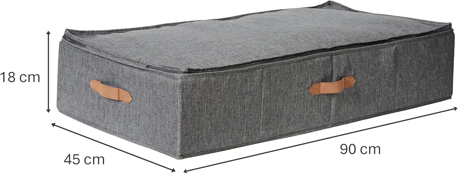 Delux Grey Underbed Storage Chest