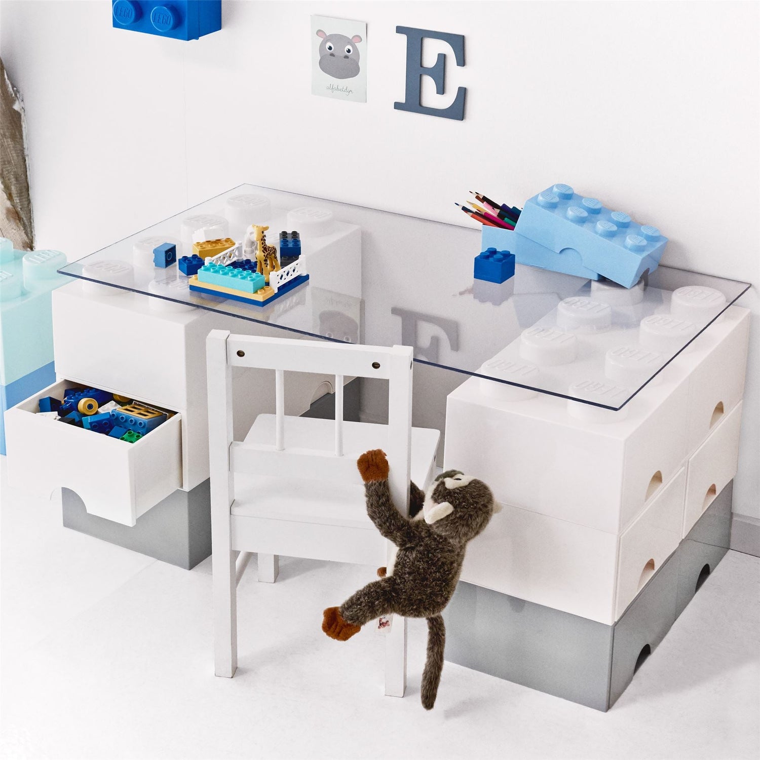 Giant Lego Storage Drawers - Desk Bundle