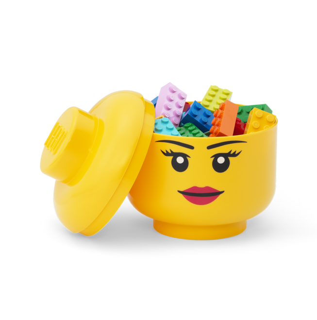 Giant LEGO® Girl Storage Head