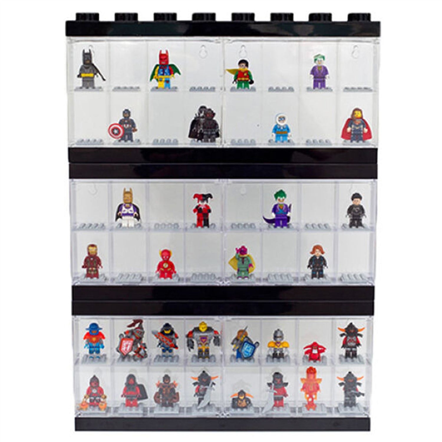 3 x Large LEGO Minifigure Display Cases