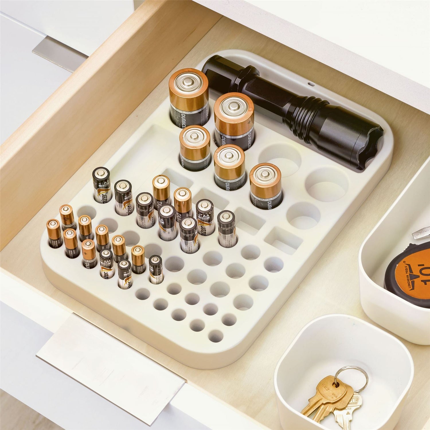 Battery Organiser - In Drawer