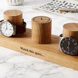 Solid Oak Watch Stand - Three Column