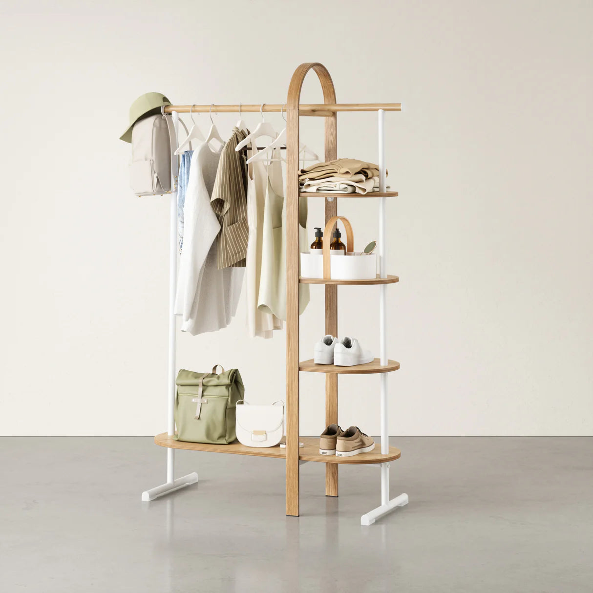 Clothes Rail With Shelves Bellwood