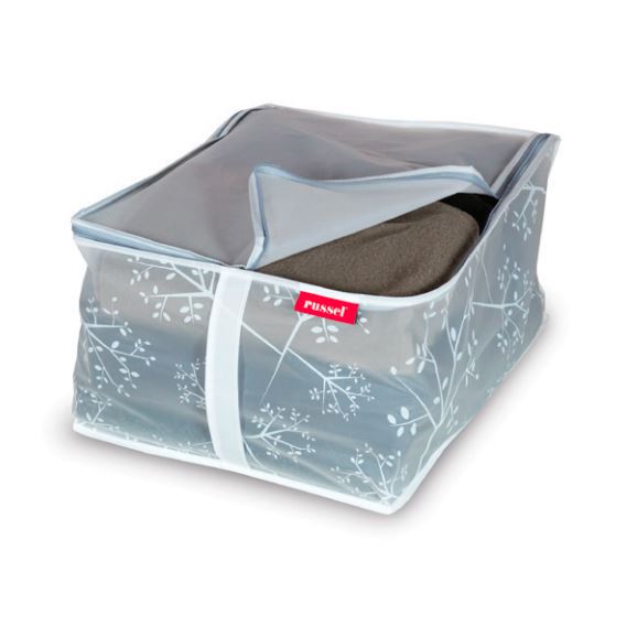 Blanket Storage Bag - White Leaf