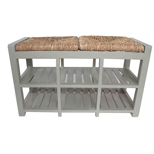 6 Cubby Hallway Storage Bench - 2 Seater