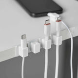 5 x Magnetic Cable Holders With Adhesive Base
