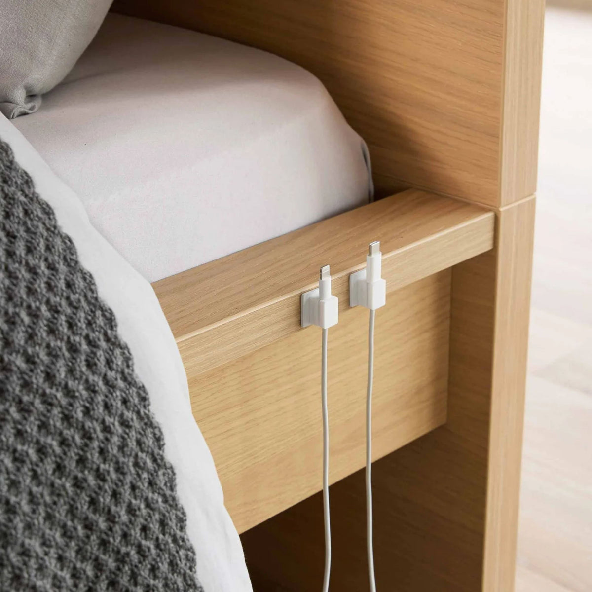 5 x Magnetic Cable Holders With Adhesive Base