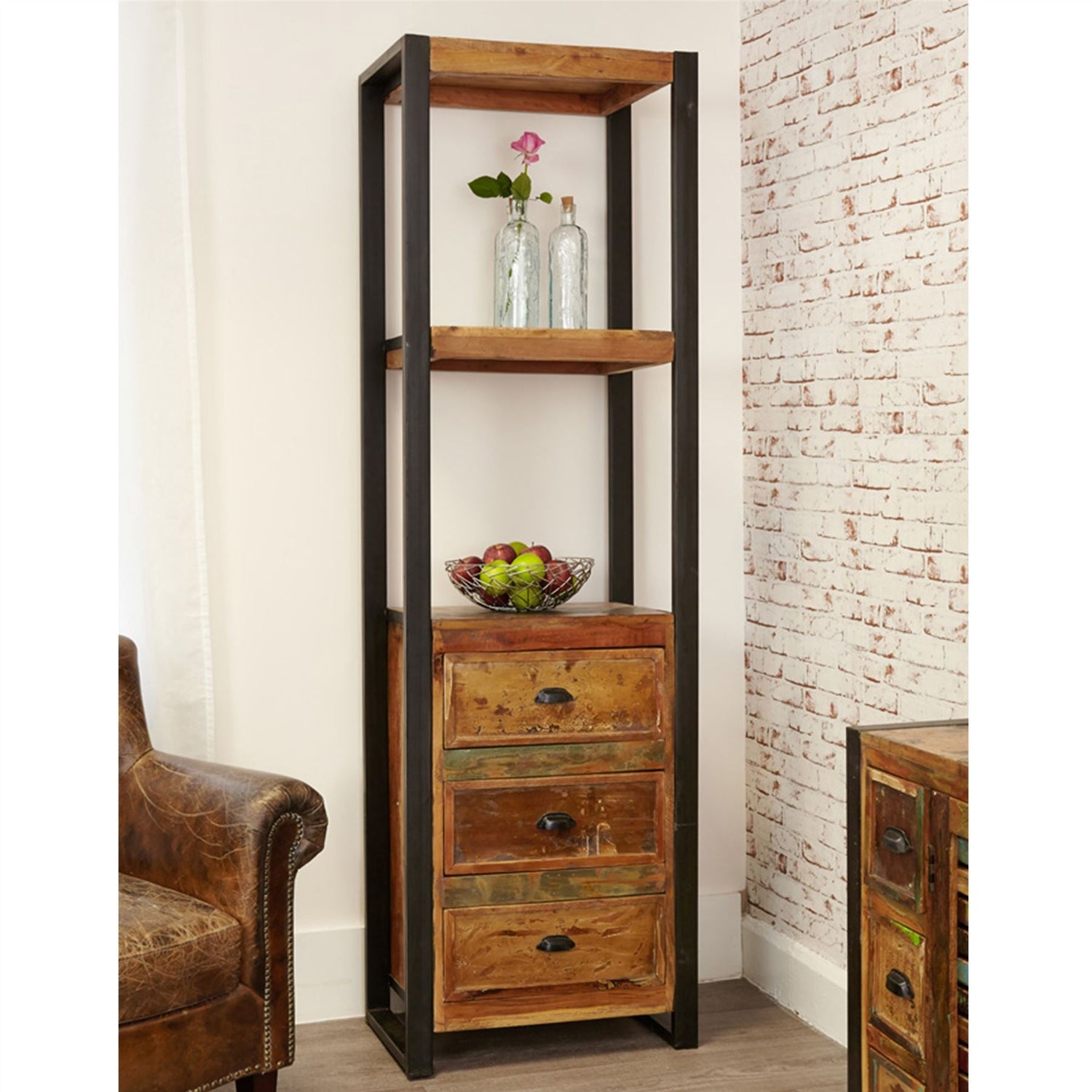 Alcove Bookcase with Drawers - Urban Chic