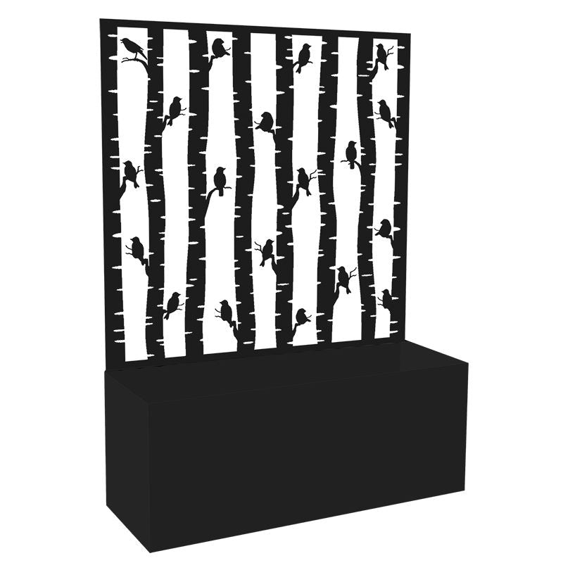 Planter with Trellis Screen
