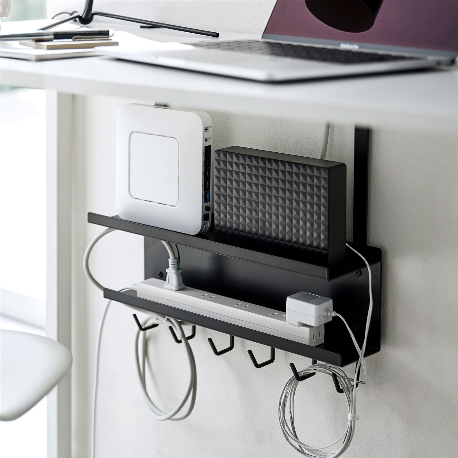 Under Desk Cable and Router Organiser - Not A Boring Box APFE