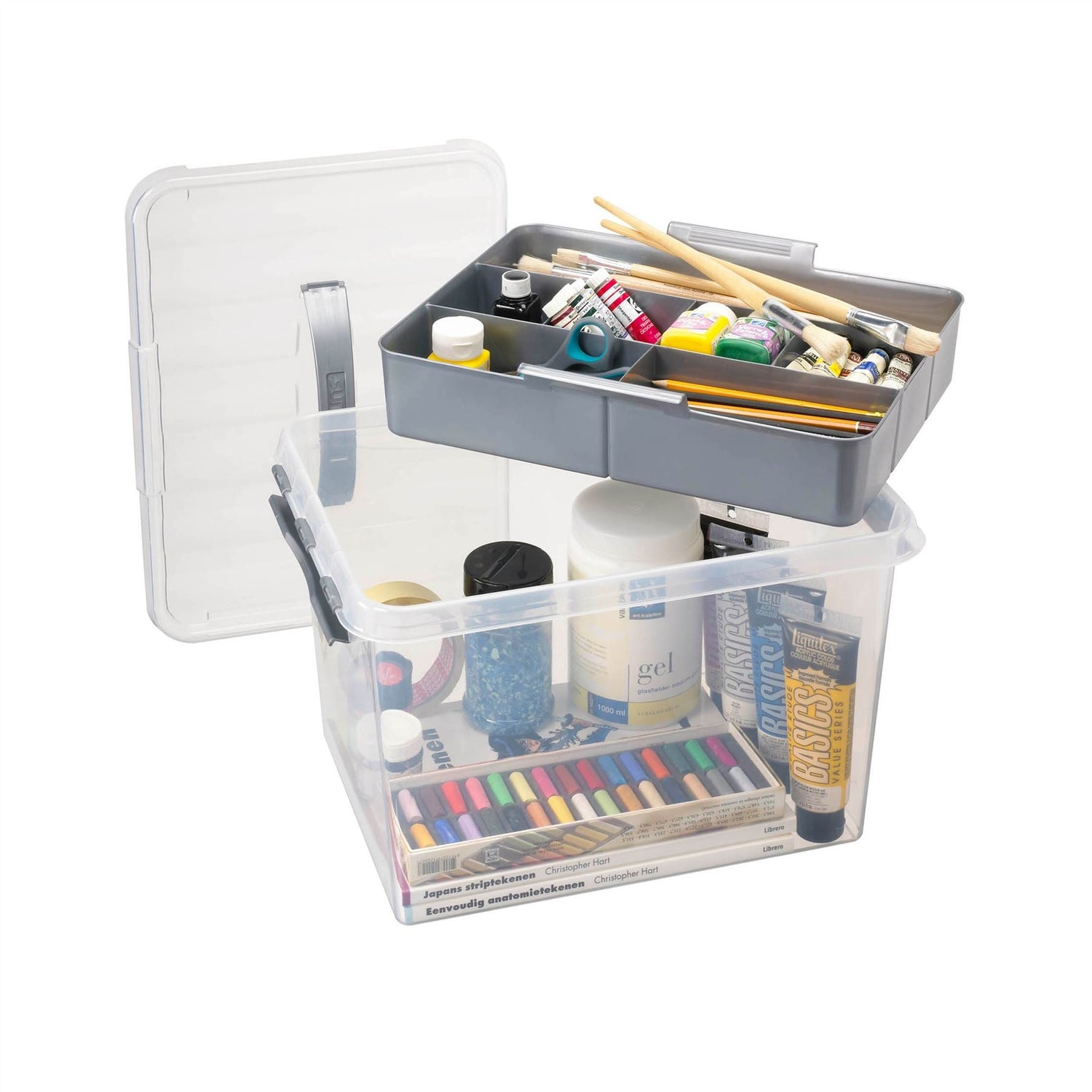 Crafts Storage Box And Tray - 22 Litre