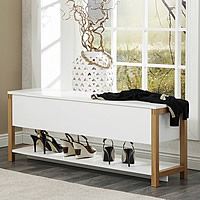 Northgate Flip-Top Storage Bench - Oak