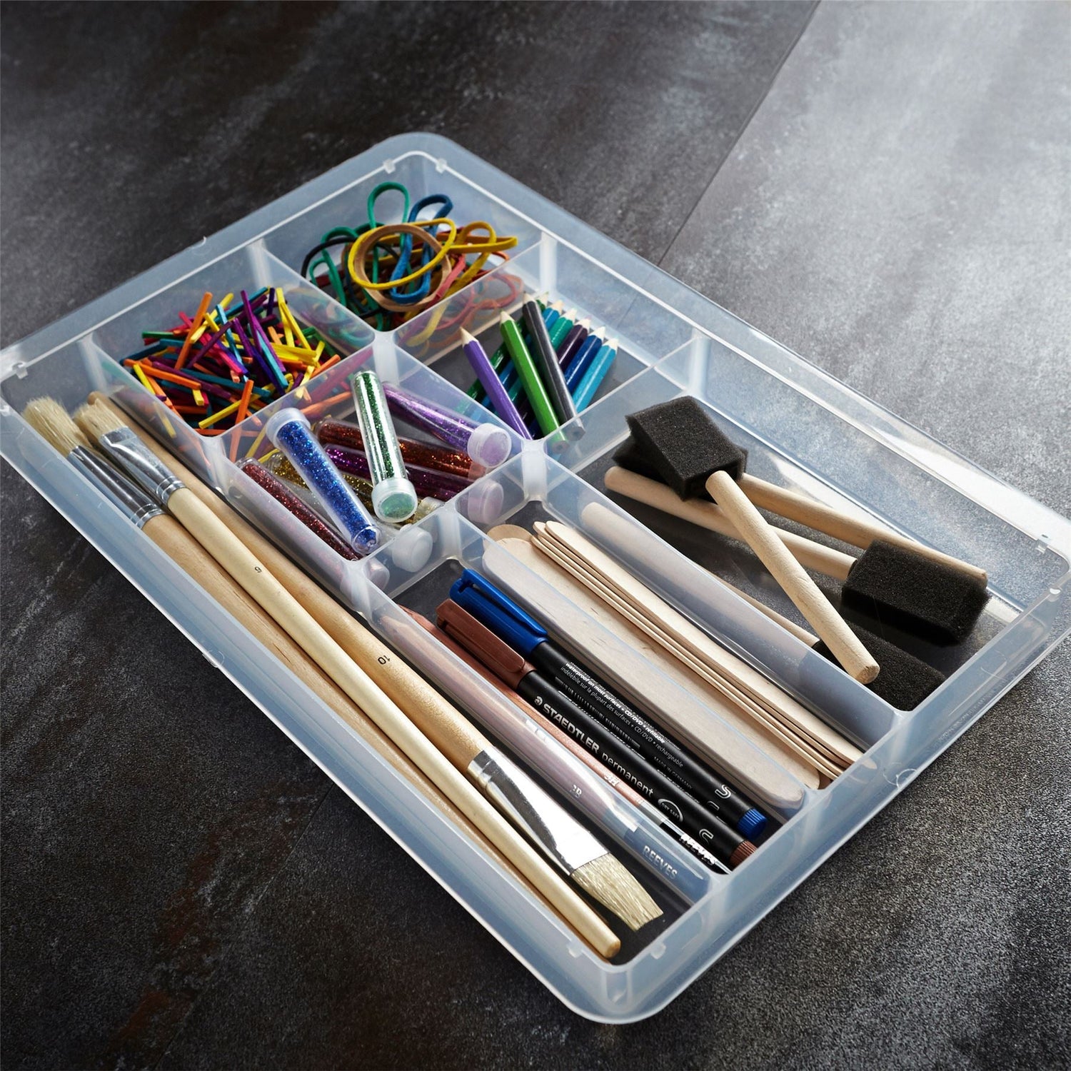 Lipped Craft / Stationery Divider Tray - Not A Boring Box APFE