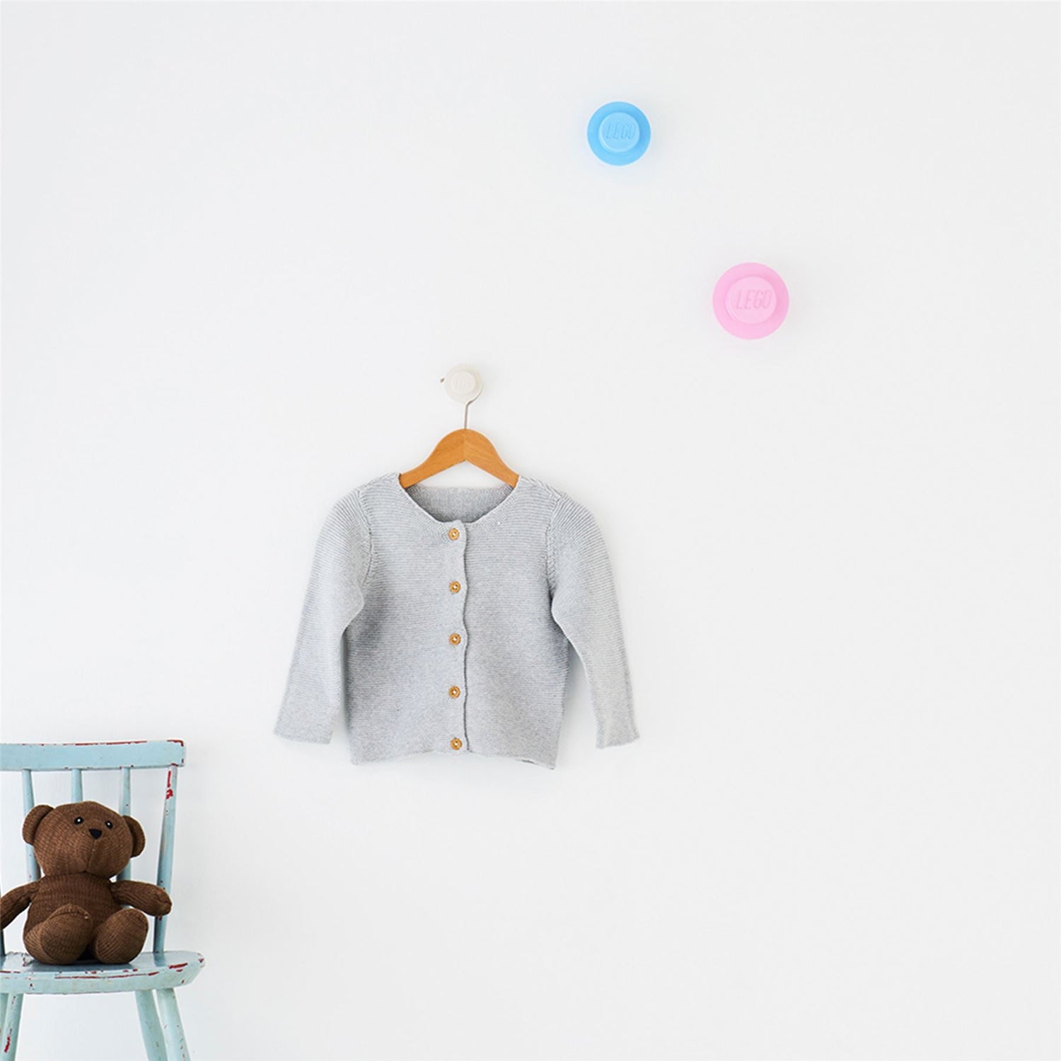 3 x Wall Mounted LEGO Hooks