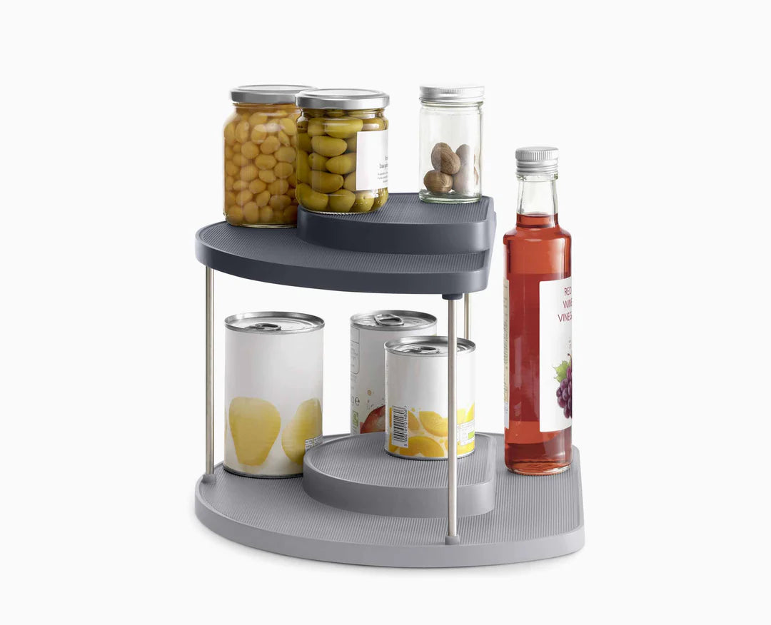 Cupboardstore 2 Tier Rotating Organiser