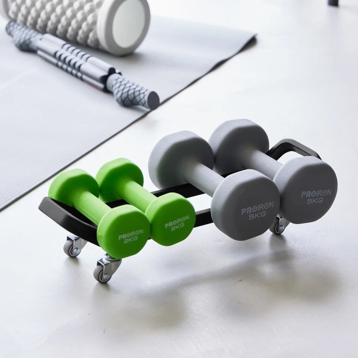 Dumbbell Rack with Casters