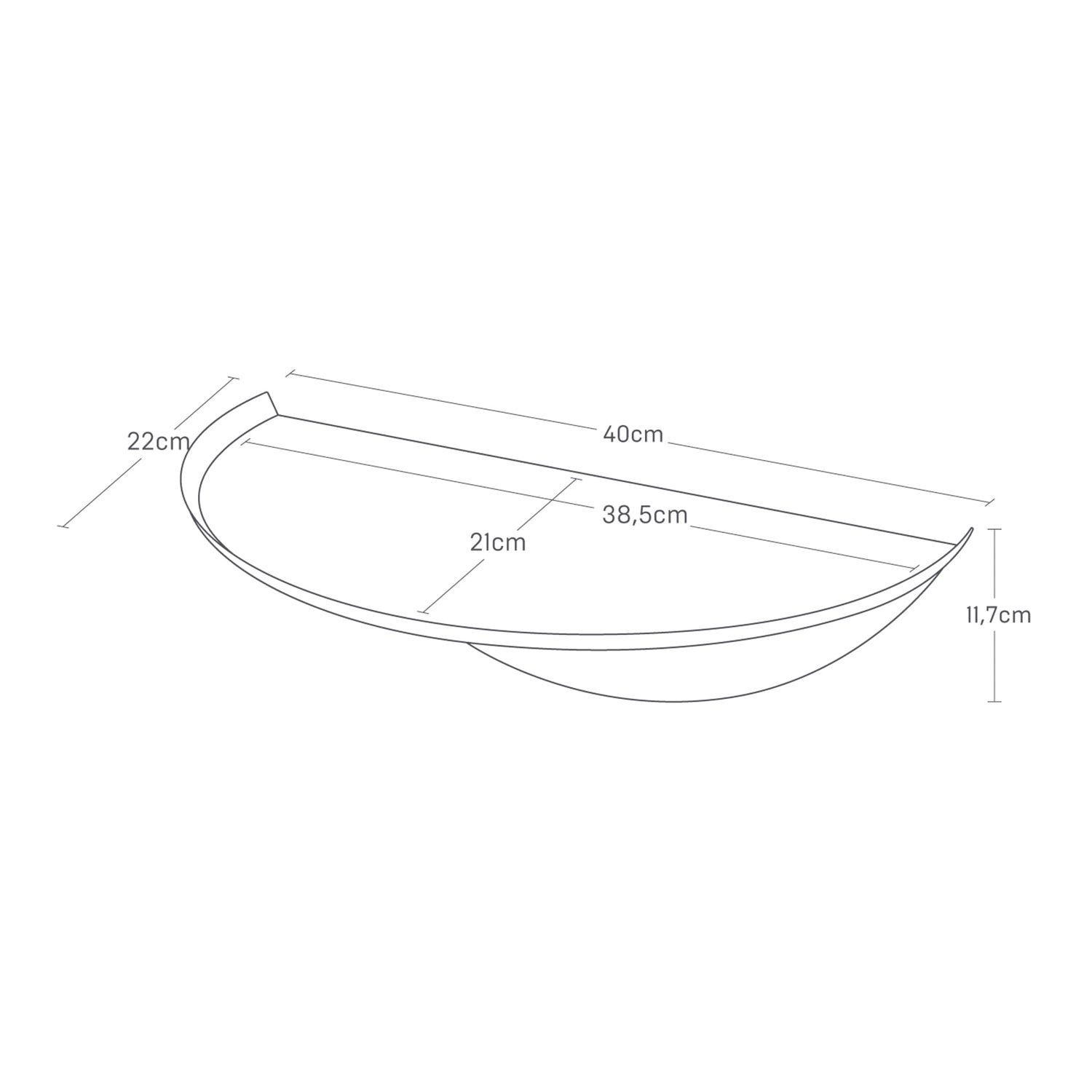 Round Floating Shelf Wall Mounted Storage Shelf