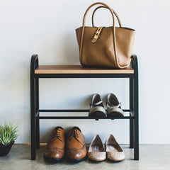 Shoe Storage Bench with Wooden Top - Not A Boring Box APFE