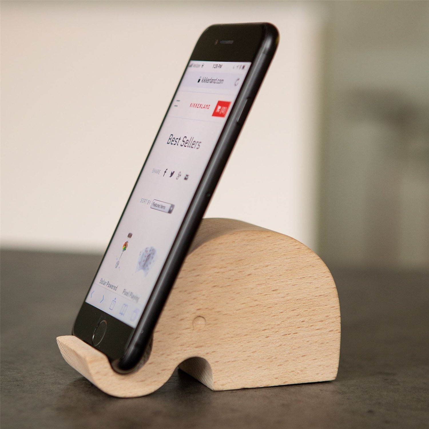 Beechwood Animal Phone Stand