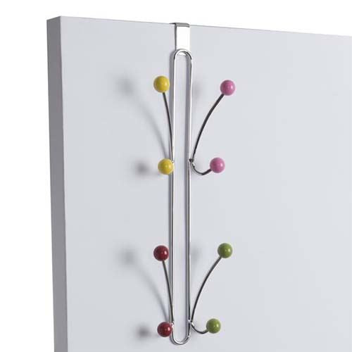 Over Door Vertical Multicoloured Coloured Hook