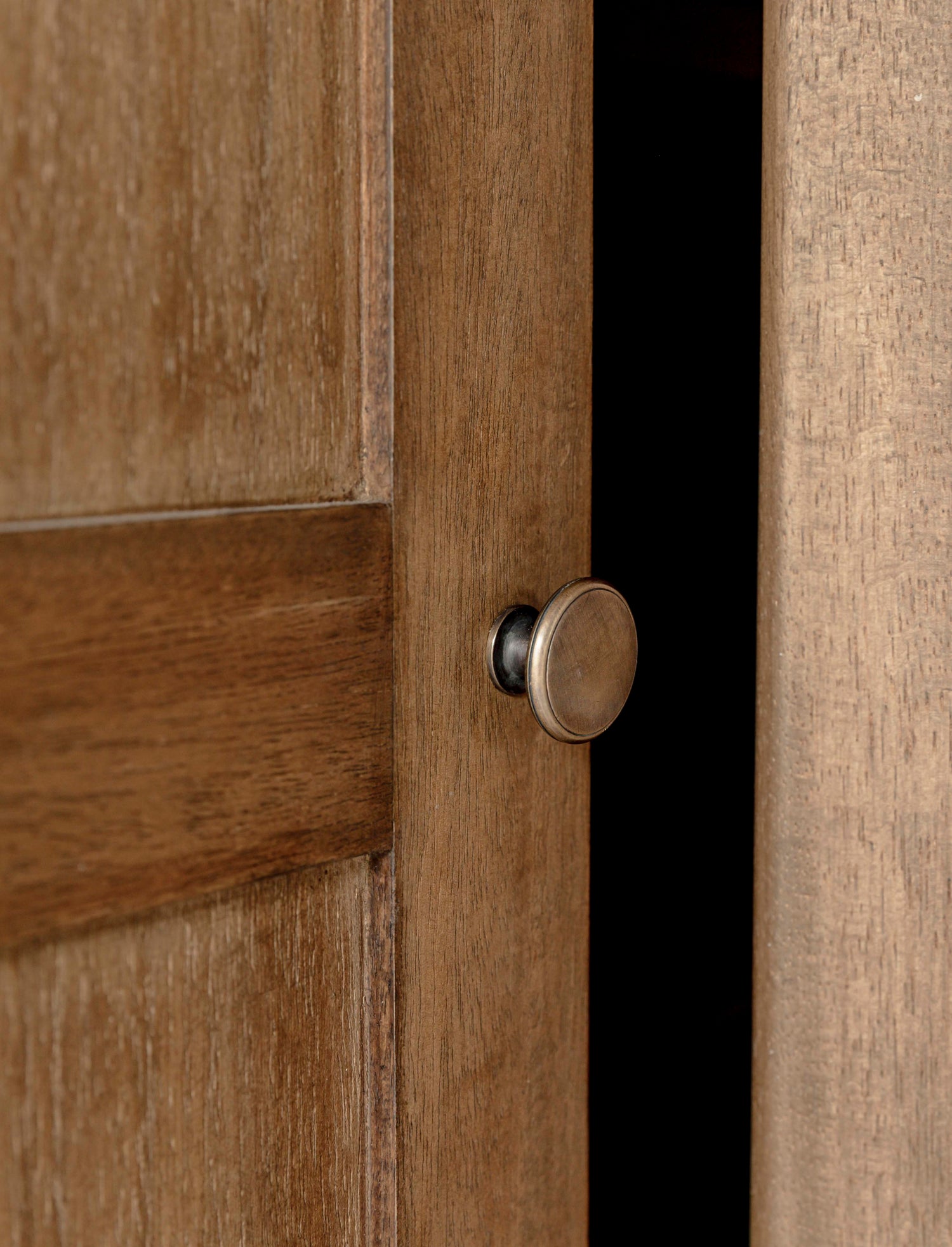 Walcote Pantry Cupboard Natural Wood