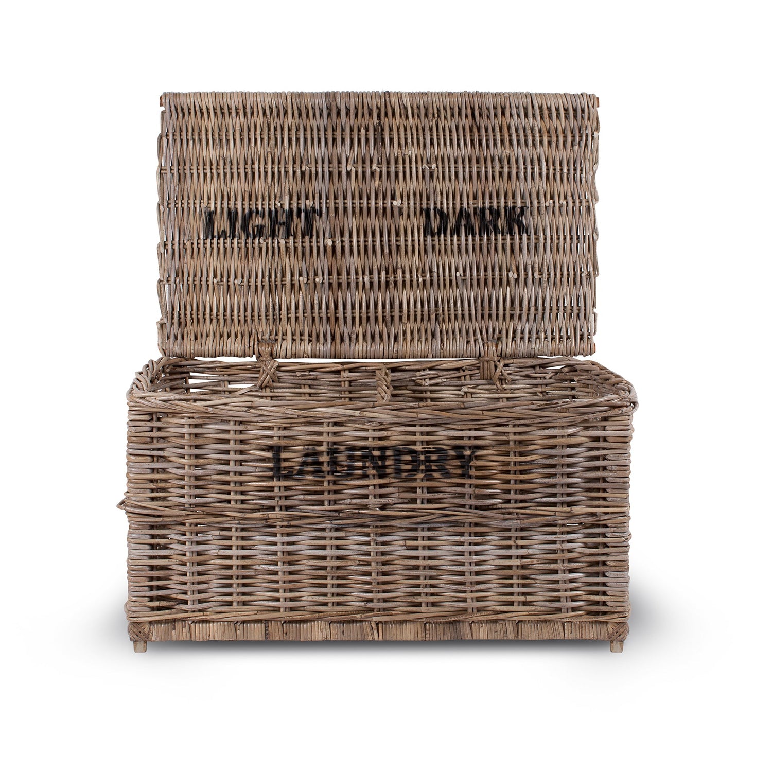 Natural Wicker Laundry Sorter Hamper