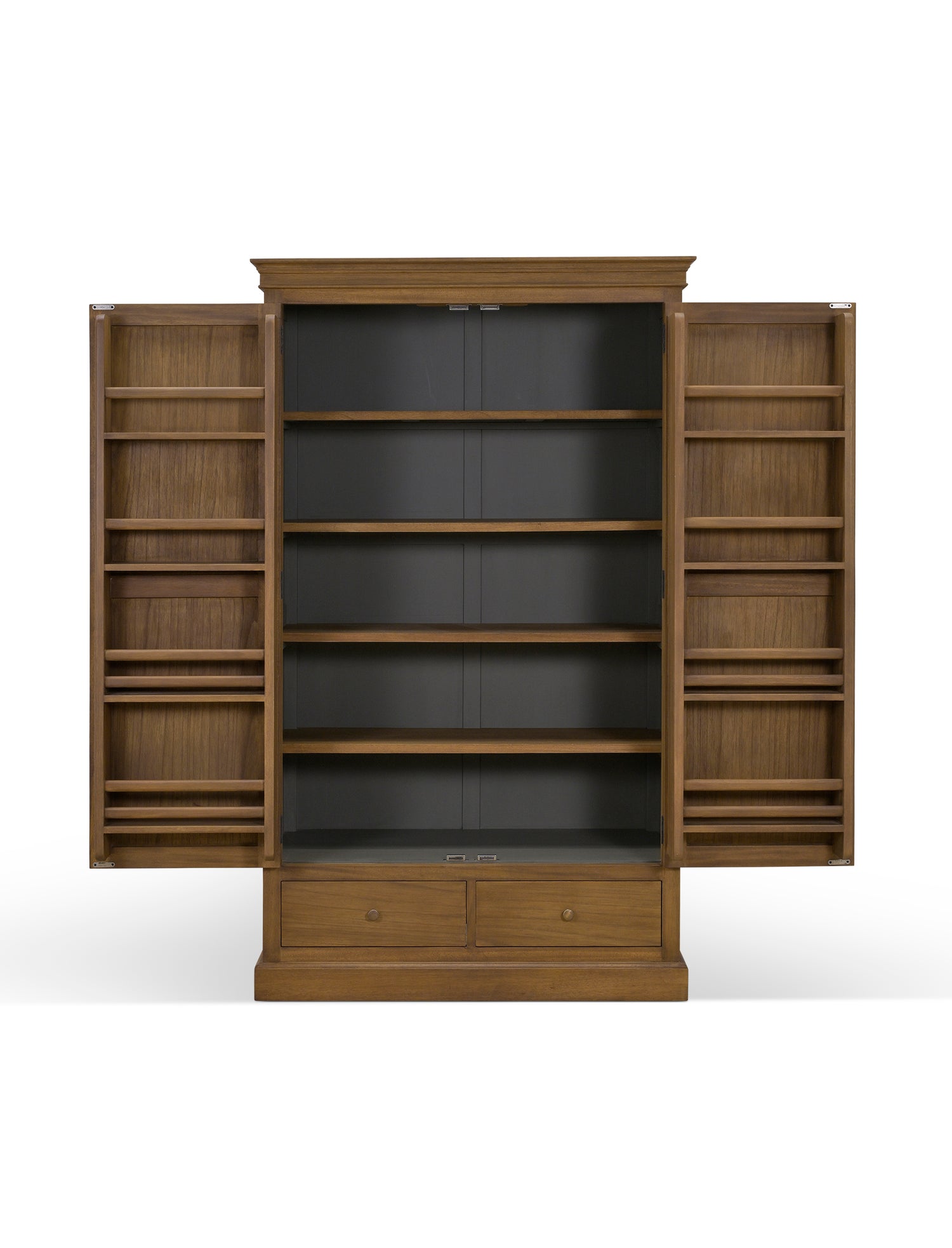 Walcote Pantry Cupboard Natural Wood