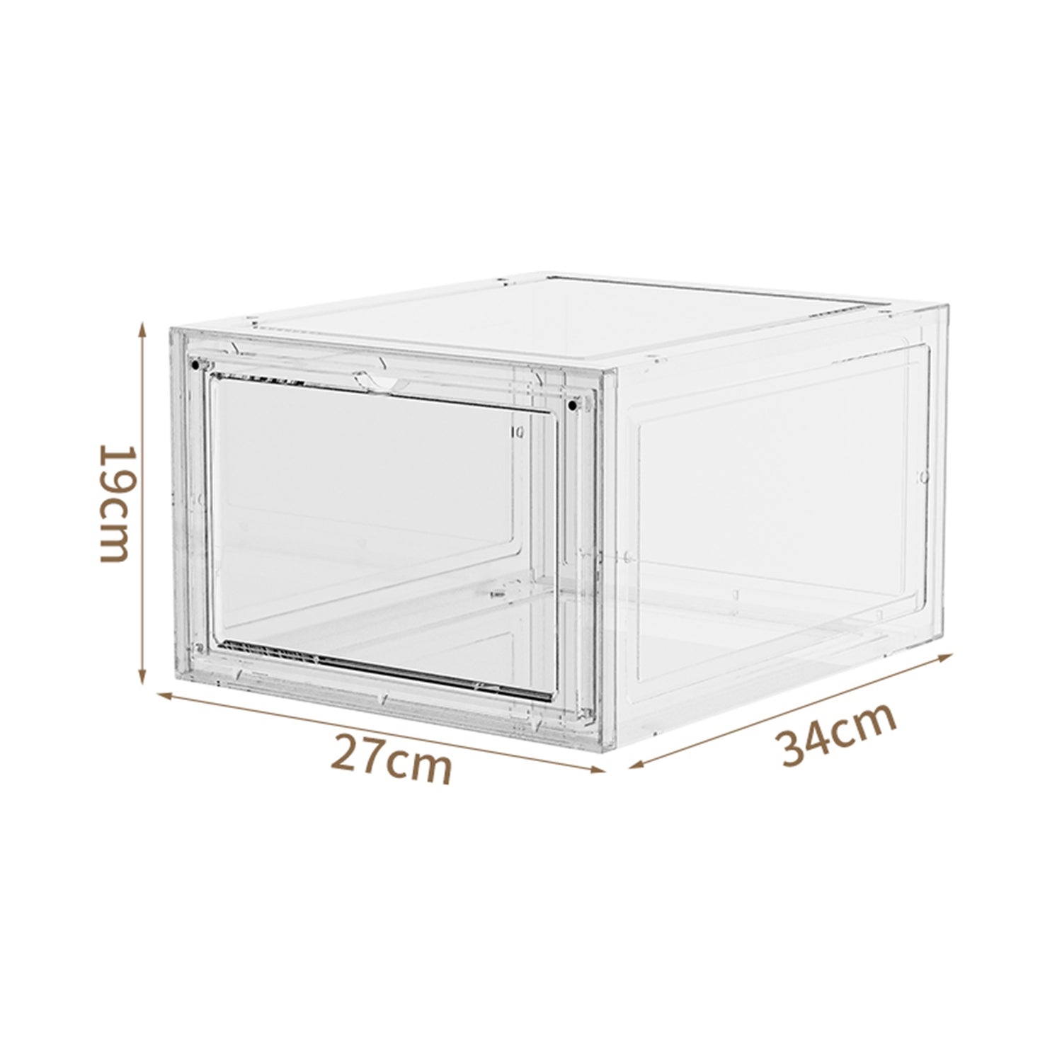 Stackable Clear Shoe Storage Boxes