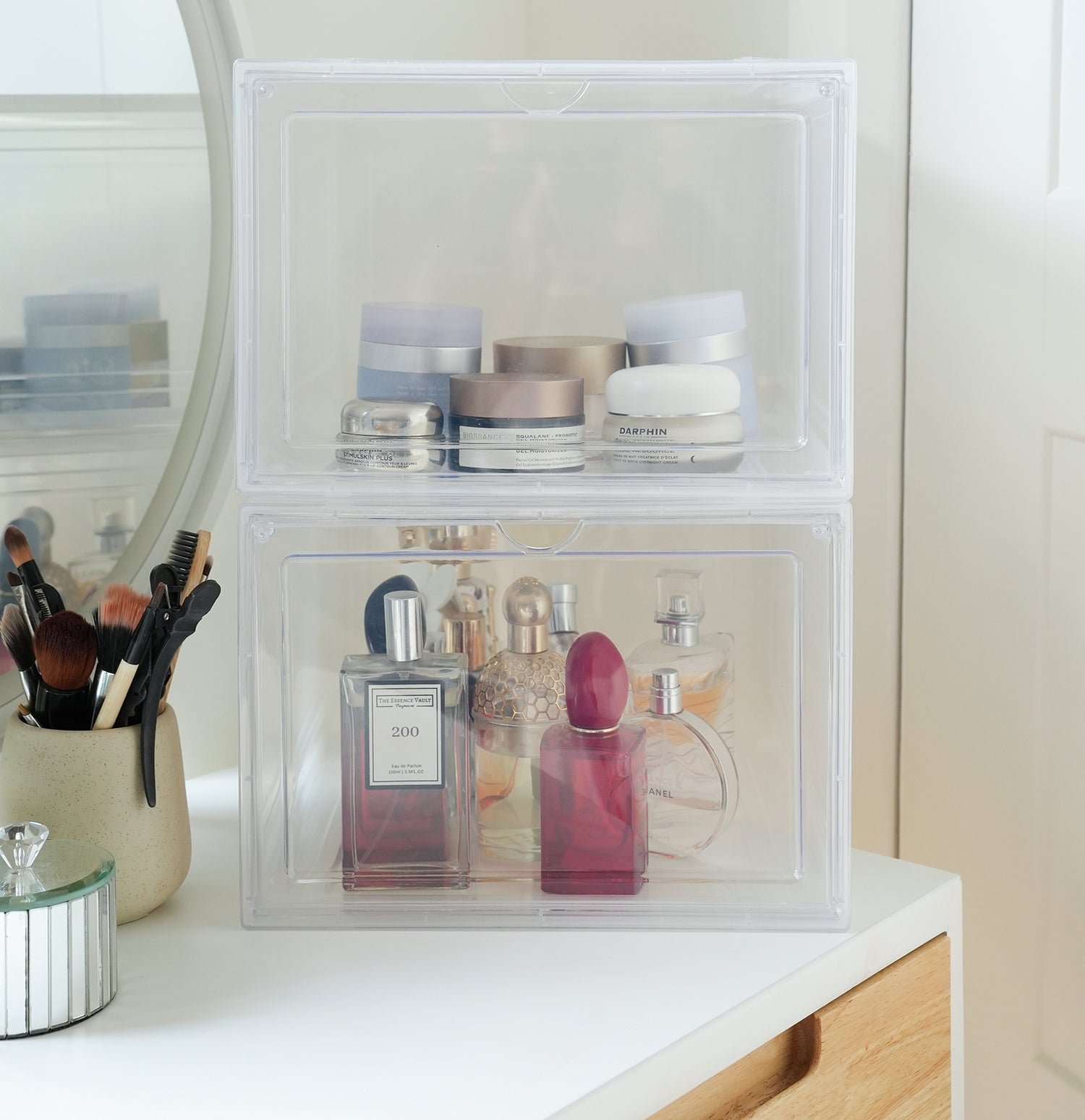 Stackable Clear Shoe Storage Boxes