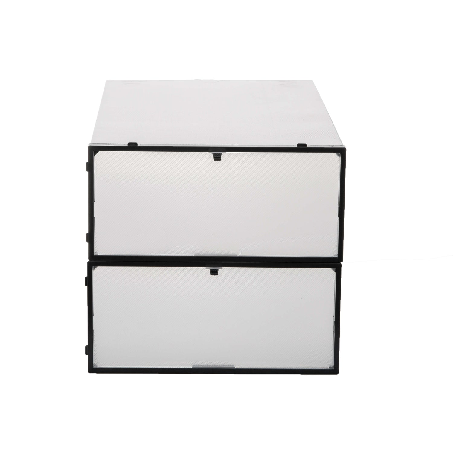Set of 2 Stackable Shoe Boxes for High Boots