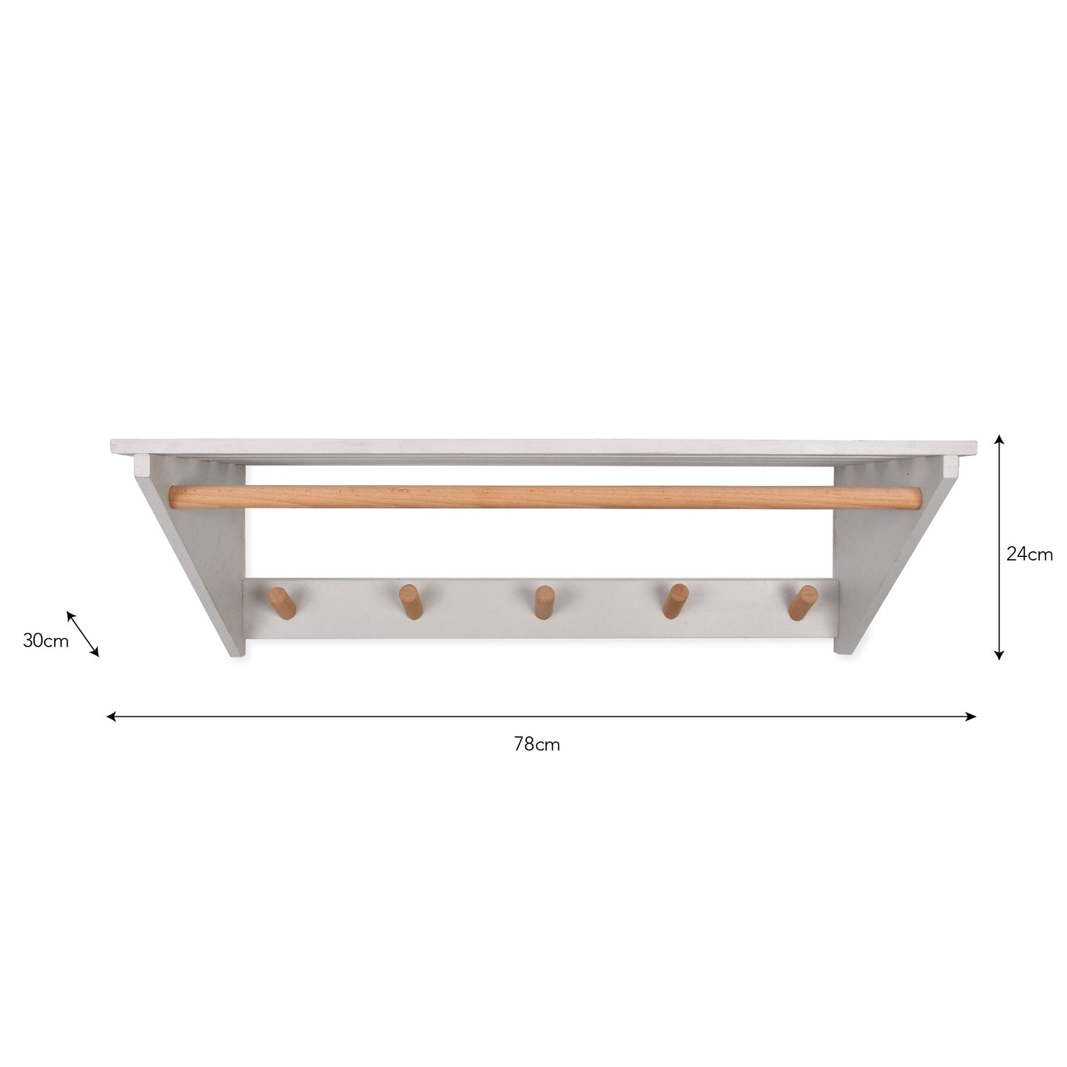Slatted Laundry Shelf Melcombe