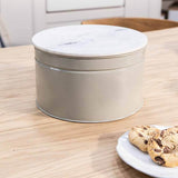 Brompton Cake Tin - Steel & Marble